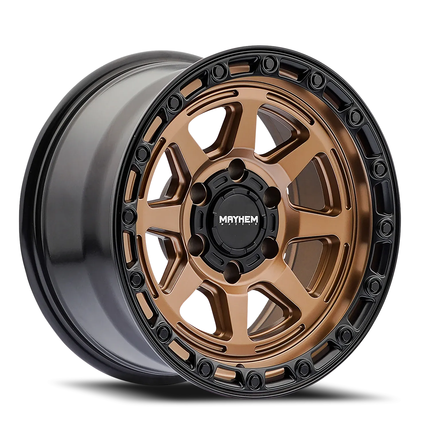 MAYHEM RIDGELINE 8306 SATIN BRONZE 17X8.5 MATTE BLACK